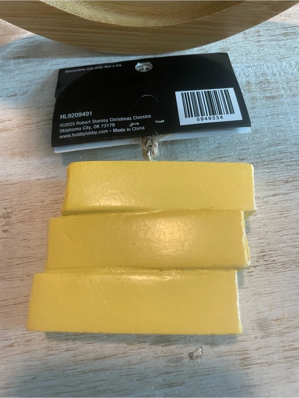 Butter Christmas Ornament
